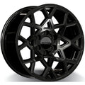 RWC - RM555 - Black - BLACK - 17" x 8", 18 Offset, 5x127 (Bolt Pattern), 71.6mm HUB