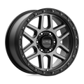 KMC Wheels - KM544 MESA - Black - SATIN BLACK WITH GRAY TINT - 18" x 9", 18 Offset, 6x139.7 (Bolt Pattern), 106.1mm HUB