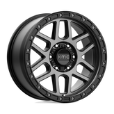 KMC Wheels - KM544 MESA - Black - SATIN BLACK WITH GRAY TINT - 18" x 9", 18 Offset, 6x139.7 (Bolt Pattern), 106.1mm HUB