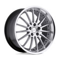 Coventry Wheels - WHITLEY - Silver - Hyper Silver with Mirror Cut Lip - 18" x 8.5", 42 Offset, 5x108 (Bolt Pattern), 63.4mm HUB
