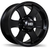 Fast HD - Terrano - Black - Satin Black - 16" x 8", 18 Offset, 6x139.7 (Bolt Pattern), 106.1mm HUB