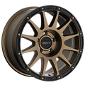 Envy Wheels - FFT8BZ - Bronze - BRONZE / BLACK LIP - 18" x 9", 25 Offset, 5x150 (Bolt Pattern), 110.1mm HUB