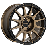 Envy Wheels - FFT8BZ - Bronze - BRONZE / BLACK LIP - 18" x 9", 25 Offset, 5x150 (Bolt Pattern), 110.1mm HUB