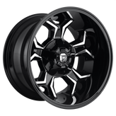 Fuel - D606 AVENGER - Black - GLOSS BLACK MILLED - 20" x 9", 2 Offset, 5x139.7, 150 (Bolt Pattern), 110.1mm HUB