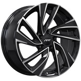 ART - Replica 232 - Black - Gloss Black - Machined Face - 18" x 8", 42 Offset, 5x112 (Bolt Pattern), 57.1mm HUB