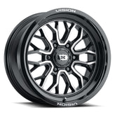 Vision Wheel Off-Road - 402 RIOT - Black - Gloss Black Machined Face - 20" x 9", 12 Offset, 6x135 (Bolt Pattern), 87.1mm HUB