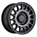 Black Rhino Powersports - SANDSTORM UTV - Black - SEMI GLOSS BLACK W/ MACHINED TINT - 15" x 7", 36 Offset, 4x156 (Bolt Pattern), 132mm HUB