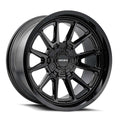 Mayhem - INTREPID - Black - Gloss Black - 18" x 9", -12 Offset, 5x127/139.7 (Bolt pattern), 87mm HUB