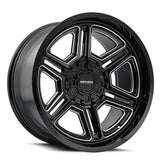 Mayhem - HERMOSA - Black - Black Milled - 20" x 12", -44 Offset, 6x135/139.7 (Bolt pattern), 106mm HUB - 8117-2237BM