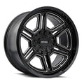 Mayhem - HERMOSA - Black - Black Milled - 20" x 9", 18 Offset, 8x180 (Bolt pattern), 124.1mm HUB - 8117-2978BM