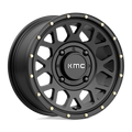 KMC Powersports - KS135 GRENADE - Black - SATIN BLACK - 14" x 7", 38 Offset, 4x137 (Bolt Pattern), 112.1mm HUB
