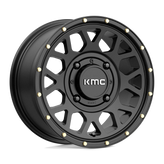 KMC Powersports - KS135 GRENADE - Black - SATIN BLACK - 14" x 7", 38 Offset, 4x137 (Bolt Pattern), 112.1mm HUB