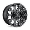 Fuel - D578 BATTLE AXE - Black - Gloss Black Milled - 20" x 9", 1 Offset, 5x139.7, 150 (Bolt Pattern), 110.1mm HUB