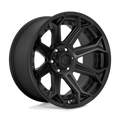 Fuel - D706 SIEGE - Black - MATTE BLACK - 20" x 10", -18 Offset, 6x135 (Bolt Pattern), 87.1mm HUB