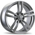 Replika - R163A - Silver - Gloss Silver - 18" x 8", 25 Offset, 5x112 (Bolt Pattern), 66.6mm HUB