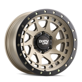 Dirty Life - ENIGMA - Gold - SATIN GOLD/BLACK LIP - 17" x 9", -38 Offset, 6x139.7 (Bolt Pattern), 106mm HUB