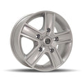 DTD - OEM+ - Silver - Silver - 16" x 6.5", 60 Offset, 5x160 (Bolt Pattern), 65.1mm HUB