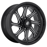 Fuel - D676 SEEKER - Black - Gloss Black Milled - 20" x 10", -18 Offset, 8x180 (Bolt Pattern), 124.2mm HUB