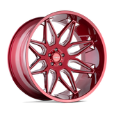 Tuff Wheels - T3B - Candy Red - 22" x 12", -45 Offset, 5x127 (Bolt Pattern), 71.5mm HUB