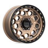 KMC Wheels - KM545 TREK - Bronze - MATTE BRONZE WITH BLACK LIP - 17" x 9", 18 Offset, 6x139.7 (Bolt Pattern), 106.1mm HUB