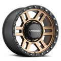 Vision Wheel Off-Road - 354 MANX2 - Bronze - Bronze - 18" x 9", 12 Offset, 8x165.1 (Bolt Pattern), 125.2mm HUB