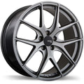 Fast Wheels - FC04 - Grey - Titanium - 20" x 8.5", 45 Offset, 5x120 (Bolt Pattern), 74.1mm HUB