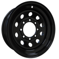 Envy Wheels - TRAILER STEEL MODULAR - Black - GLOSS BLACK - 16" x 6", 0 Offset, 8x165.1 (Bolt Pattern), 131mm HUB