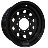 Envy Wheels - TRAILER STEEL MODULAR - Black - GLOSS BLACK - 16" x 6", 0 Offset, 8x165.1 (Bolt Pattern), 131mm HUB