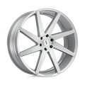 Status Wheels - BRUTE - Silver - Silver with Brushed Machined Face - 22" x 9.5", 30 Offset, 6x114.3 (Bolt Pattern), 66.1mm HUB