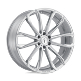 Status Wheels - MASTADON - Silver - Silver with Brushed Machined Face - 20" x 9", 20 Offset, 5x139.7 (Bolt Pattern), 78.1mm HUB