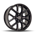 DTD - NORDIK - Black - Satin Black - 17" x 8", 35 Offset, 6x120 (Bolt Pattern), 67.1mm HUB