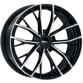 Mak Wheels - priMe D-FF - Black - BLACK MIRROR - 20" x 9", 40 Offset, 5x112 (Bolt Pattern), 66.6mm HUB