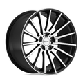 TSW Wheels - CHICANE - Black - GLOSS BLACK WITH MIRROR FACE - 20" x 8.5", 35 Offset, 5x120 (Bolt Pattern), 76.1mm HUB