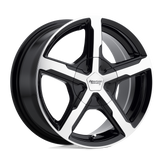 American Racing - AR921 TRIGGER - Black - GLOSS BLACK MACHINED - 17" x 8", 15 Offset, 5x115 (Bolt Pattern), 72.6mm HUB