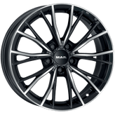 Mak Wheels - MARK - Black - BLACK MIRROR - 17" x 7.5", 52 Offset, 5x112 (Bolt Pattern), 66.6mm HUB