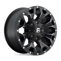 Fuel - D546 ASSAULT - Black - MATTE BLACK MILLED - 17" x 8.5", 25 Offset, 6x135, 139.7 (Bolt Pattern), 106.1mm HUB