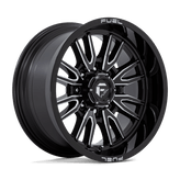 Fuel - D761 CLASH - Black - GLOSS BLACK MILLED - 20" x 10", -18 Offset, 8x165.1 (Bolt Pattern), 125.1mm HUB