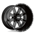 Moto Metal - MO962 - Black - Gloss Black Milled - 18" x 10", -24 Offset, 6x139.7 (Bolt Pattern), 106.1mm HUB