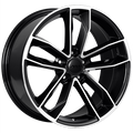 ART - Replica 129 - Black - Gloss Black - Machined Face - 19" x 8.5", 30 Offset, 5x112 (Bolt Pattern), 66.5mm HUB