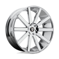 DUB - S120 SHOT CALLA - Polished - CHROME PLATED - 22" x 9", 38 Offset, 5x120 (Bolt Pattern), 72.6mm HUB