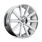 DUB - S120 SHOT CALLA - Polished - CHROME PLATED - 22" x 9", 38 Offset, 5x120 (Bolt Pattern), 72.6mm HUB