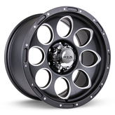 RTX Wheels - Blast II - Black - Matte Black Milled - 17" x 9", 15 Offset, 5x127 (Bolt Pattern), 71.5mm HUB
