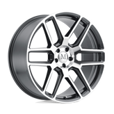 Mandrus - OTTO - Gunmetal - GUNMETAL WITH MIRROR CUT FACE - 18" x 8.5", 32 Offset, 5x112 (Bolt Pattern), 66.6mm HUB