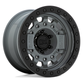 Black Rhino - AVENGER BEADLOCK - Gunmetal - BATTLESHIP GRAY WITH BLACK HARDWARE - 17" x 8.5", 0 Offset, 6x139.7 (Bolt Pattern), 112.1mm HUB