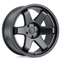 Black Rhino - ROKU - Black - Gun Black - 18" x 9.5", 12 Offset, 6x114.3 (Bolt Pattern), 76.1mm HUB