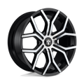 DUB - S209 ROYALTY - Black - GLOSS MACHINED DOUBLE DARK TINT - 22" x 9.5", 30 Offset, 6x135, 139.7 (Bolt Pattern), 87.1mm HUB