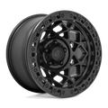 Fuel - D120 UNIT BEADLOCK - Black - BLACKOUT - 17" x 9", -15 Offset, 6x135 (Bolt Pattern), 87.1mm HUB