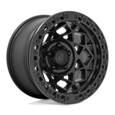 Fuel - D120 UNIT BEADLOCK - Black - BLACKOUT - 17" x 9", -15 Offset, 6x135 (Bolt Pattern), 87.1mm HUB