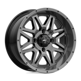 MSA Offroad Wheels - M26 VIBE - Gunmetal - DARK TINT - 14" x 7", 0 Offset, 4x110 (Bolt Pattern), 86mm HUB