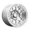 KMC Wheels - KM229 MACHETE CRAWL BEADLOCK - Silver - MACHINED - 17" x 9", -38 Offset, 6x139.7 (Bolt Pattern), 108mm HUB